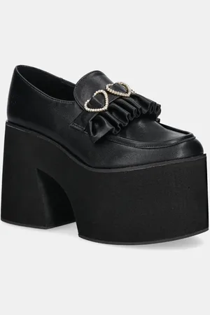 Koi Footwear Lodičky Dark Delights Chunky Heart barva, na podpatku, GW02