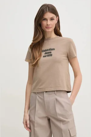 Calvin Klein Bavlněné tričko barva, J20J224988