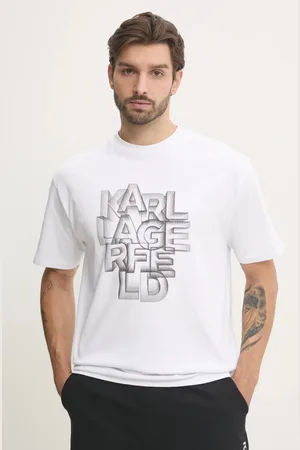 Karl Lagerfeld Bavlněné tričko barva, s potiskem, 551230.755186