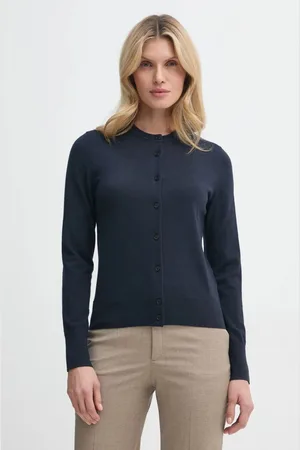 Filippa K Vlněný svetr tmavomodrá barva, lehký, 28921
