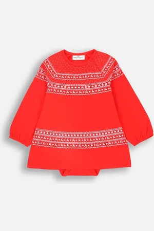 COCCODRILLO Kojenecké šaty barva, mini, áčková, MERRY XMAS