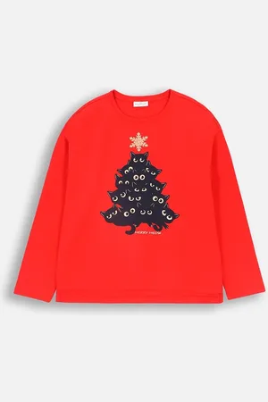 COCCODRILLO Dětské tričko s dlouhým rukávem barva, MERRY XMAS
