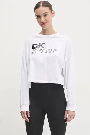 DKNY Bavlněné tričko s dlouhým rukávem barva, DP5T1117