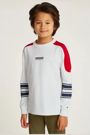 Tommy Hilfiger Dětské bavlněné tričko s dlouhým rukávem barva, s potiskem, KB0KB09361