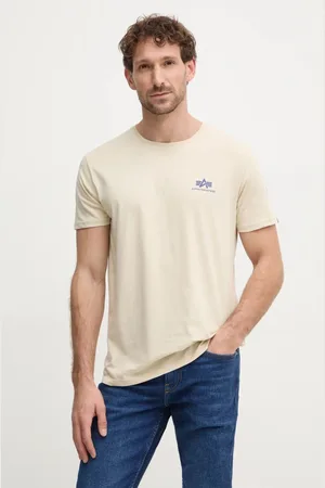 Alpha Industries Bavlněné tričko barva, s potiskem