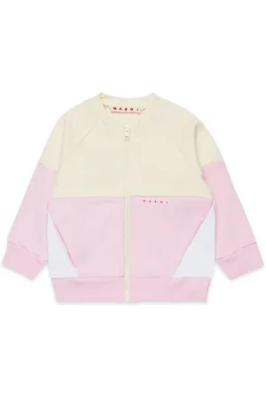 Marni Dětská bavlněná mikina MS305B SWEAT-SHIRT barva, hladká, M01389