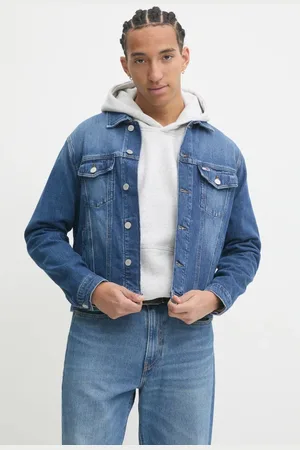 Tommy Hilfiger Džínová bunda pánská, barva, přechodná, DM0DM20623
