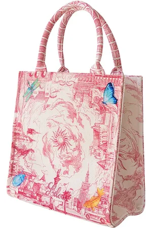 LILOU Kabelka barva, SHOP/MED/CANVAS/RED/30