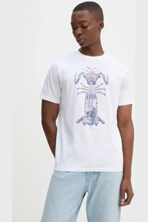 Paul Smith Bavlněné tričko barva, s potiskem, M2R.011R.PP5087
