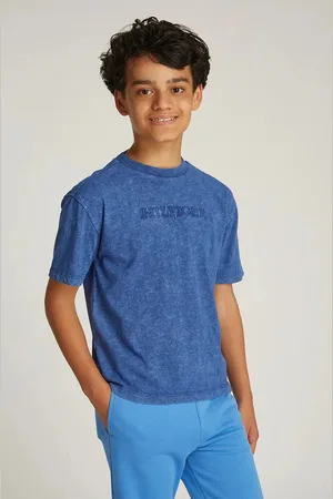 Tommy Hilfiger Dětské bavlněné tričko barva, s aplikací, KB0KB09359