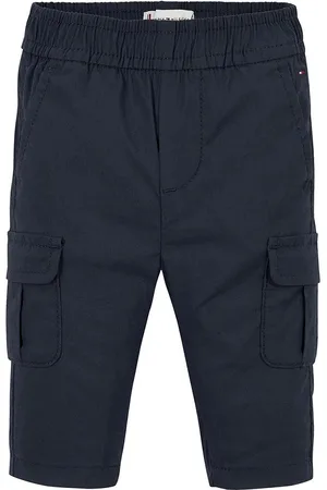 Tommy Hilfiger Kojenecké kalhoty tmavomodrá barva, hladké, KN0KN01956