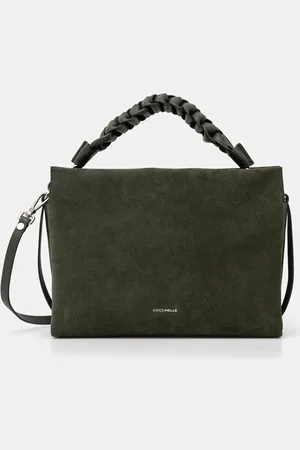 Coccinelle Semišová kabelka hnědá barva, E1 P6P 19 02 01