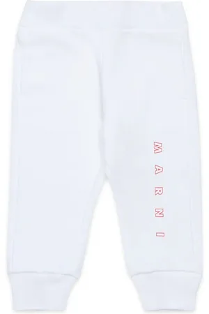Marni Kojenecké bavlněné tepláky MP192B TROUSERS barva, s potiskem, M01436