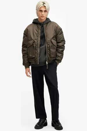 AllSaints Bavlněné kalhoty WARDEN barva, jednoduché, M022TB