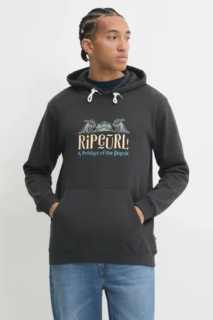 Rip Curl Mikina DOWN THE LINE pánská, barva, s kapucí, s potiskem, 06HMFL