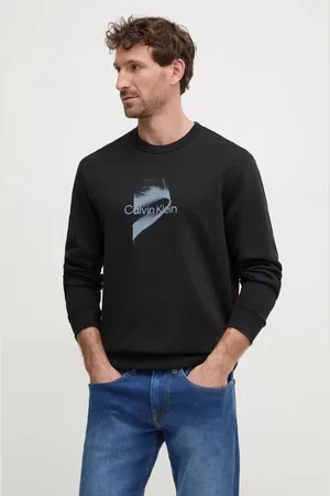 Calvin Klein Bavlněná mikina pánská, barva, s potiskem, K10K114351