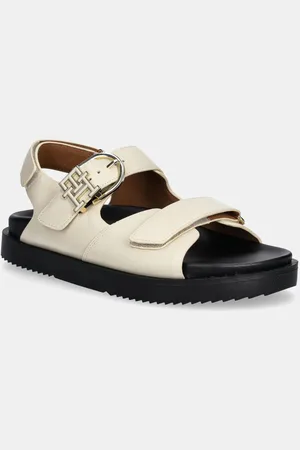 Tommy Hilfiger Kožené sandály LEATHER SPORTY SANDAL dámské, barva, FW0FW08799