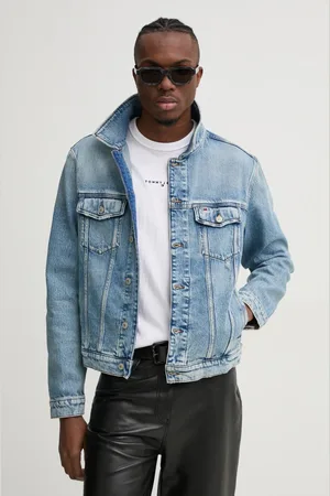 Tommy Hilfiger Džínová bunda pánská, barva, přechodná, DM0DM21098