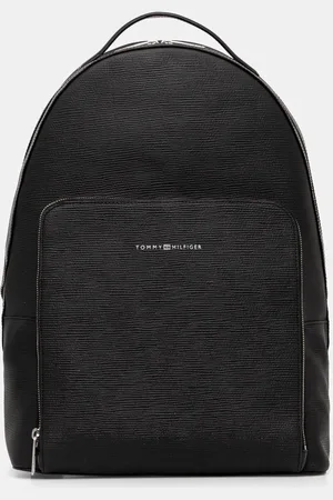 Tommy Hilfiger Kožený batoh pánský, barva, velký, hladký, AM0AM13072