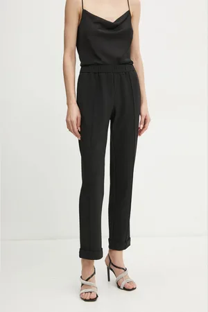 Guess Kalhoty MASHA dámské, barva, jednoduché, high waist, 5RGB21 6302A