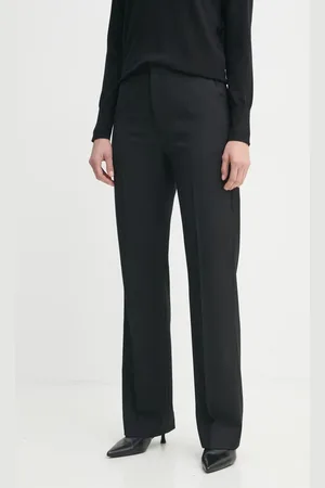 Filippa K Kalhoty s příměsí vlny barva, jednoduché, high waist, 31108