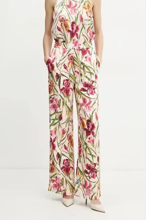 Guess Kalhoty IRIS dámské, barva, široké, high waist, 5RGB22 9917Z