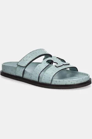 Tory Burch Kožené pantofle Ines Sport Slide dámské, barva, 162580-400