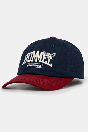 Hummel Bavlněná baseballová čepice tmavomodrá barva, 226045