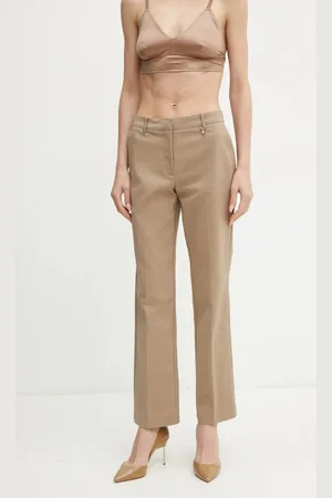 Guess Kalhoty SHAYLA dámské, barva, jednoduché, high waist, 5RGB09 9544Z