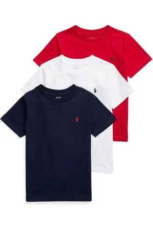 Ralph Lauren Dětské bavlněné tričko 3-pack barva, 322884456001