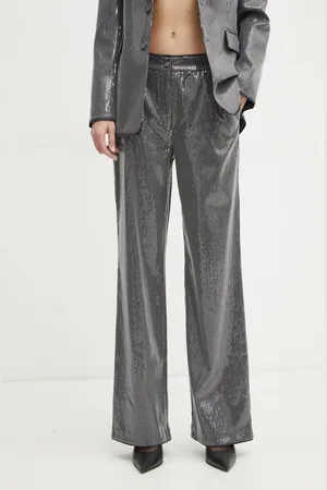 Guess Kalhoty CASSIA dámské, barva, široké, high waist, W5RB32 WGX40