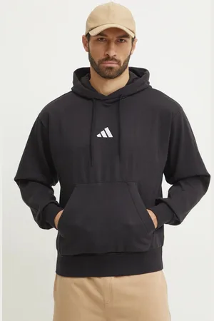 adidas Mikina Feelcozy pánská, barva, s kapucí, s aplikací, JE3807
