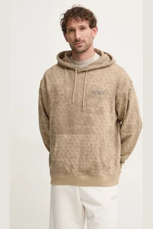 Guess Bavlněná mikina GOTAM pánská, barva, s kapucí, vzorovaná, Z5RQ16 K9YI1