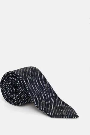 HUGO BOSS Hedvábná kravata tmavomodrá barva, 50534518