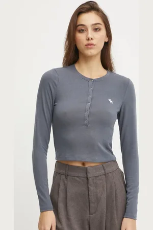 Abercrombie & Fitch Tričko s dlouhým rukávem barva, KI139-4667