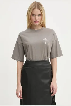 Never Fully Dressed Bavlněné tričko Washed Grey Mystcial Tee barva, NFDTO1545