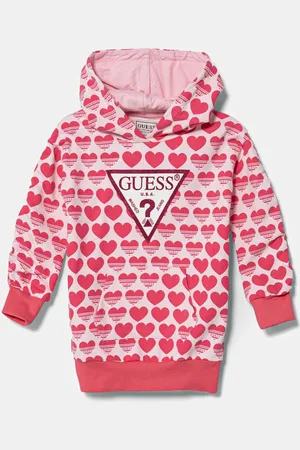 Guess Dětské bavlněné šaty barva, mini, oversize, K5RK08 KA6R4