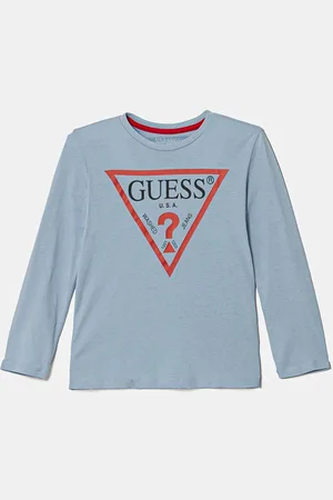 Guess Dětské bavlněné tričko s dlouhým rukávem barva, s potiskem, N84I24 K8HM0