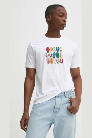 Paul Smith Bavlněné tričko barva, s potiskem, M2R.011R.AP8921