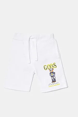 Guess Dětské bavlněné šortky barva, nastavitelný pas, N5RD03 KAD74