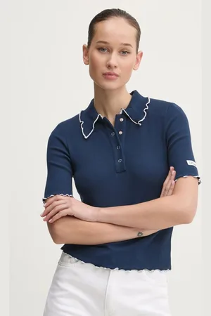 ROTATE Polo tričko tmavomodrá barva, 1133801725