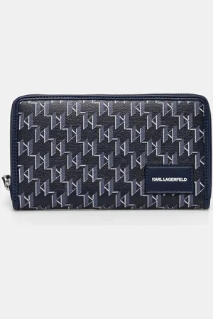 Karl Lagerfeld Peněženka tmavomodrá barva, A1W32072