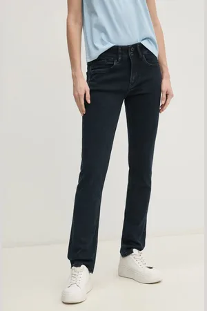 Pepe Jeans Džíny SLIM JEANS MW GEN dámské, tmavomodrá barva, PL204735ED9