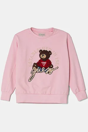 Guess Dětská bavlněná mikina barva, s aplikací, H5RJ01 KAD74