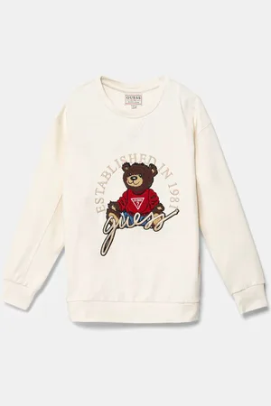 Guess Dětská bavlněná mikina barva, s aplikací, H5RJ01 KAD74