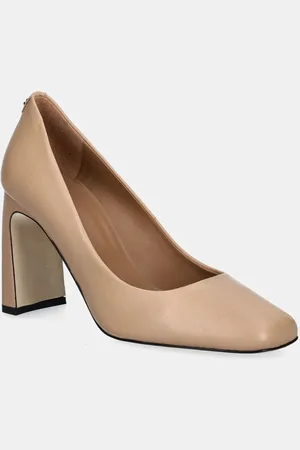 HUGO BOSS Kožené lodičky Charlieze barva, na podpatku, 50536335