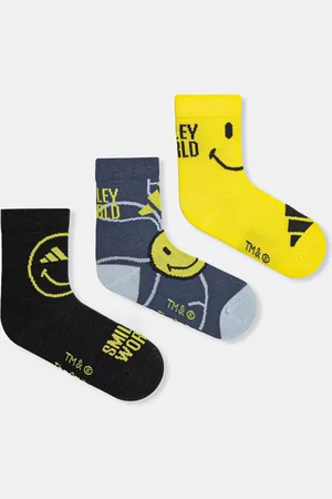 adidas Dětské ponožky SMILEY 3-pack barva, JG5804