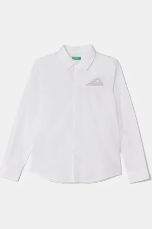 Benetton Dětská bavlněná košile barva, 59UXCQ03M