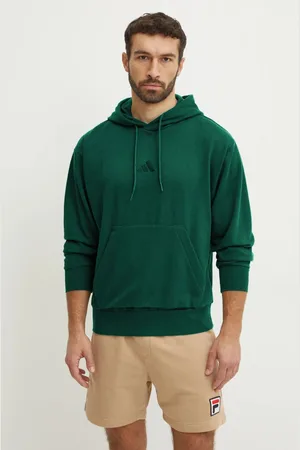 adidas Mikina Feelcozy pánská, barva, s kapucí, hladká, JE3802