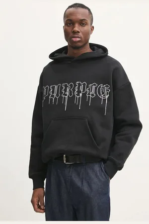 Purple Brand Bavlněná mikina HWT FLEECE PO HOODY pánská, barva, s kapucí, s aplikací, P401-HBGD125
